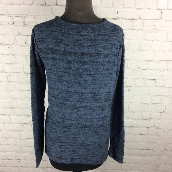 Free People Gotham Faux Wrapped Sweater Navy M - Picture 4 of 8